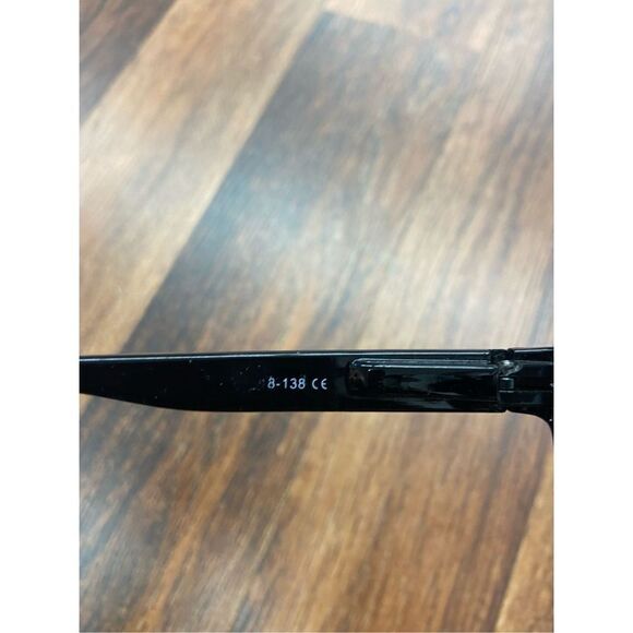 Unisex Adult Black Rectangular Style Plastic Prescription Glasses - Picture 3 of 3